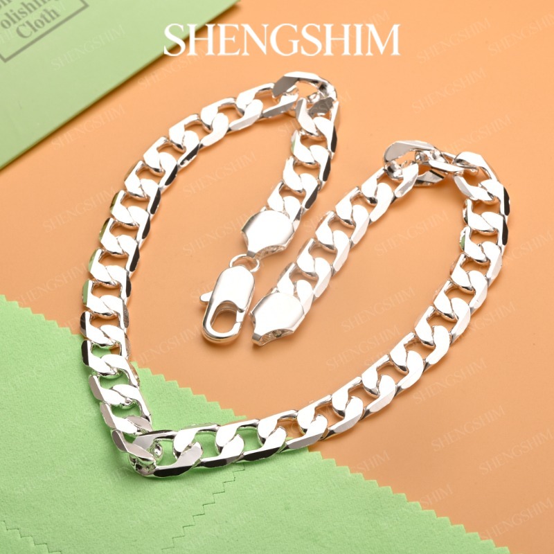 Cuban Link Chain 12Mm - SHENGSHIM 925 Ayar Gümüş 12 MM