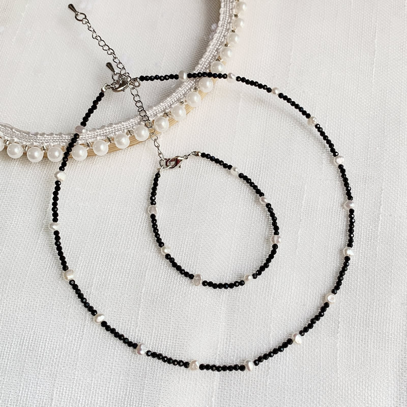 Moda Şifa Takı 2 MM Küçük Siya - Pearl Choker Necklace Vintage incelemesi ve fiyatı
