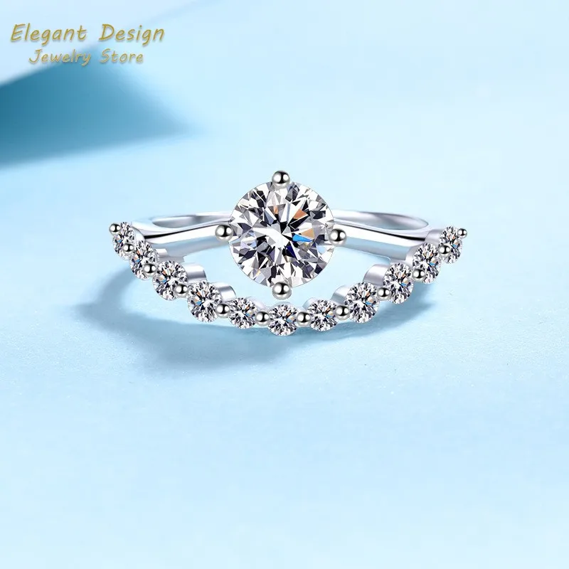 Crown of Love Platin Pt950 Niş - Moissanite Engagement Ring 1 Carat incelemesi ve fiyatı