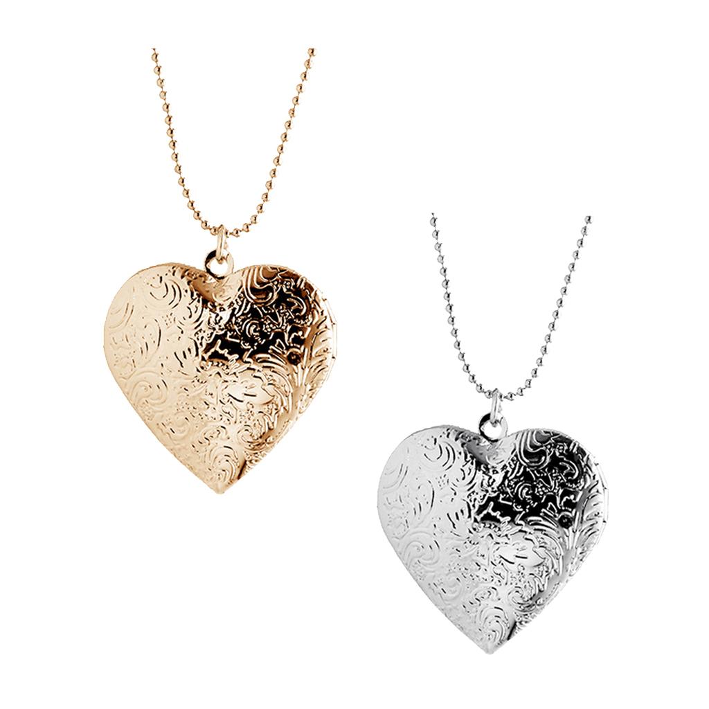 Moda Kalp Şeklinde Alaşımlı Fo - Heart Locket Necklace Photo incelemesi ve fiyatı