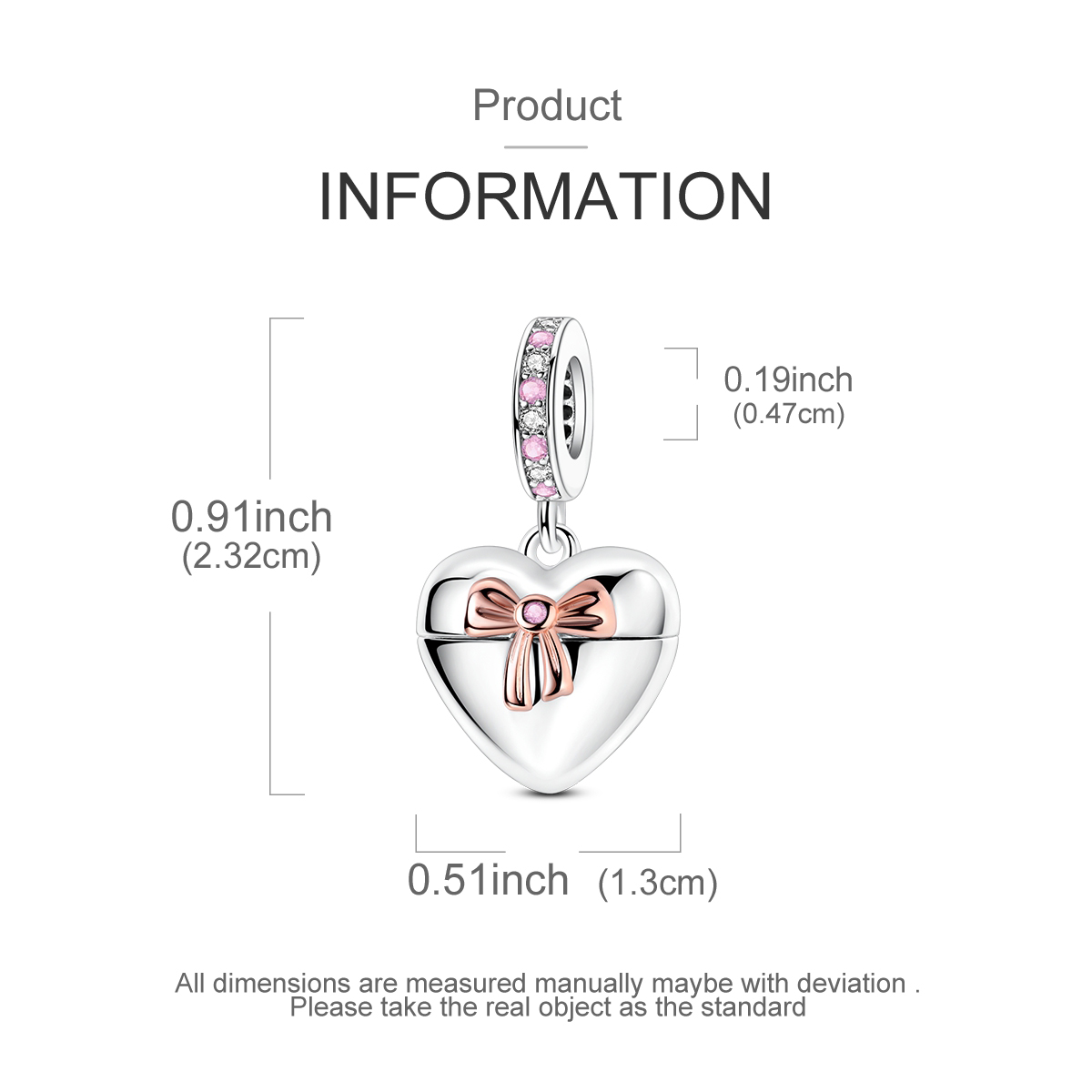925 Ayar Gümüş İki Renkli Kalp - Heart Locket Necklace Photo incelemesi ve fiyatı